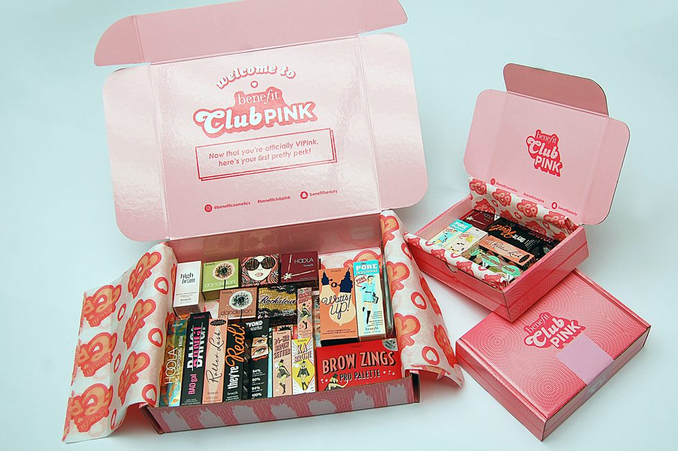 Benefit Cosmetics Influencer Kits  Print Marketing and Packaging
