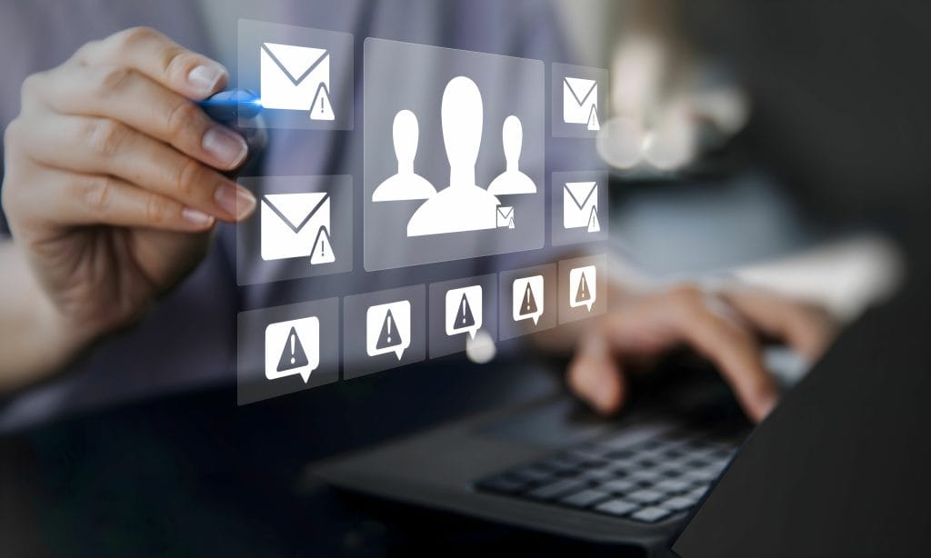 data processing illustration for direct mailing campaigns